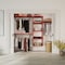 John Louis Home Solid Wood Reach-In Closet System Red Mahogany Finish JLH-529 - alternate 1